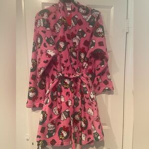Pink Hello Kitty Holiday Fleece Robe